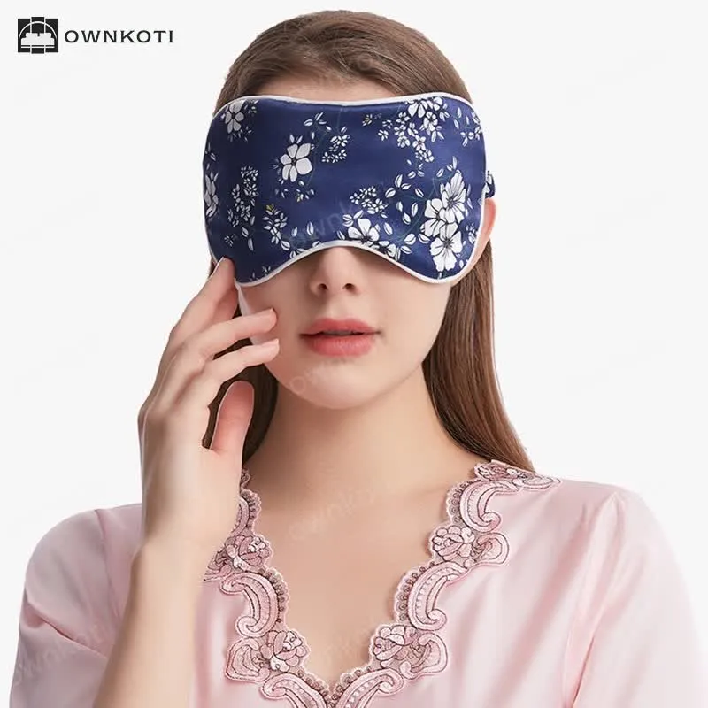 Silk Bouquet Pattern Sleeping Eye Mask