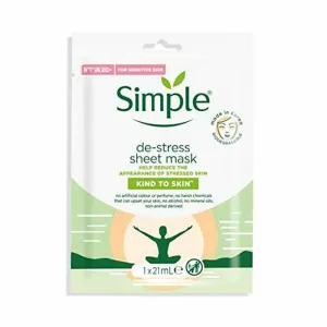 Simple De-Stress Sheet Mask with Aloe Vera and multi-vitamins