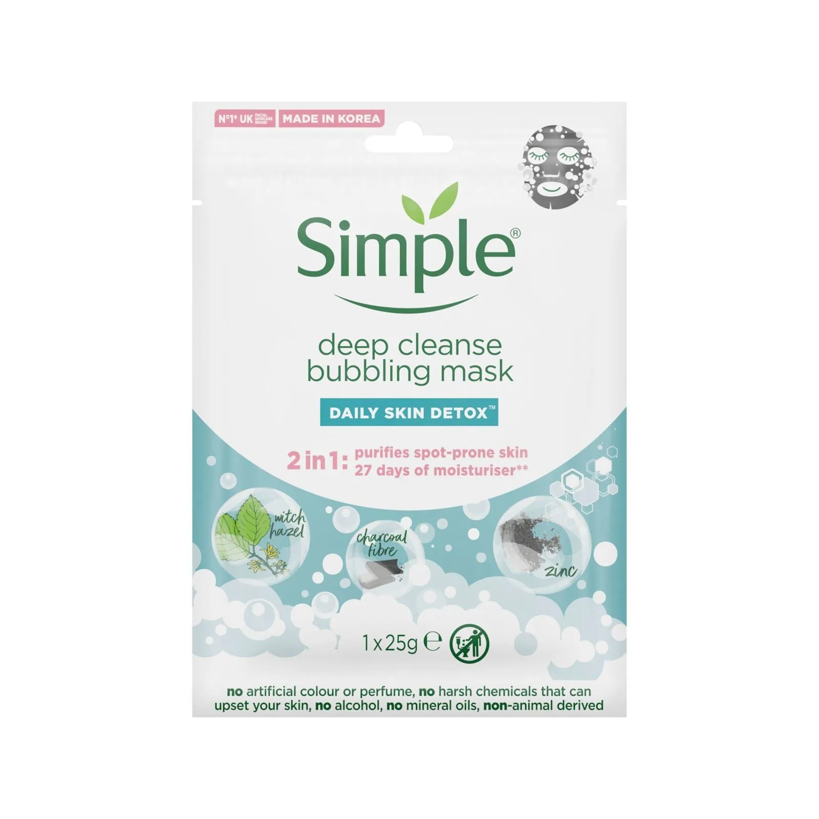 Simple Mask Deep Cleanse Bubbling 25 g