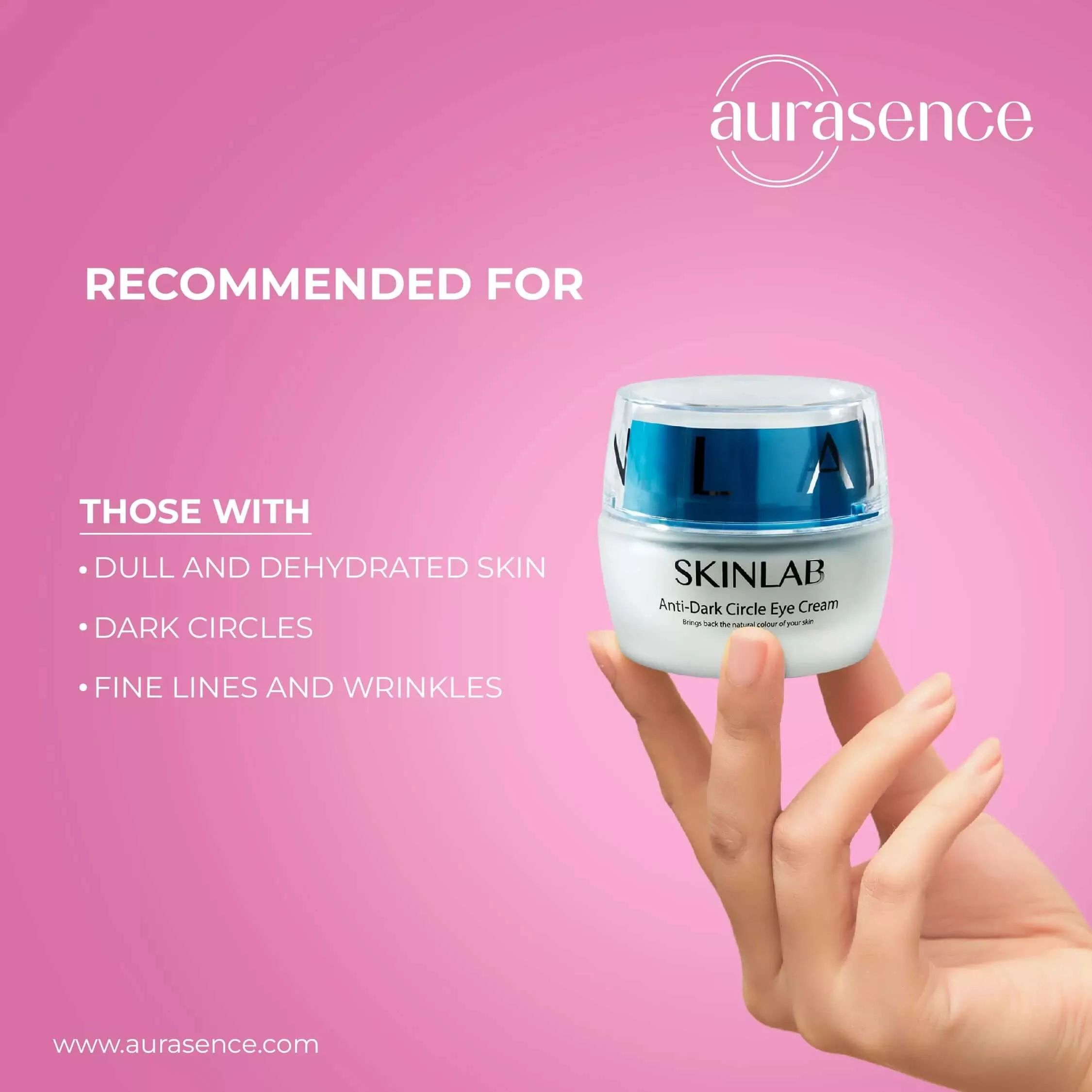 SKINLAB Anti Dark Circles Eye Cream with vitamin A1 and Hyaluronic Acid | Vitamin K | Vitamin C | 30ml