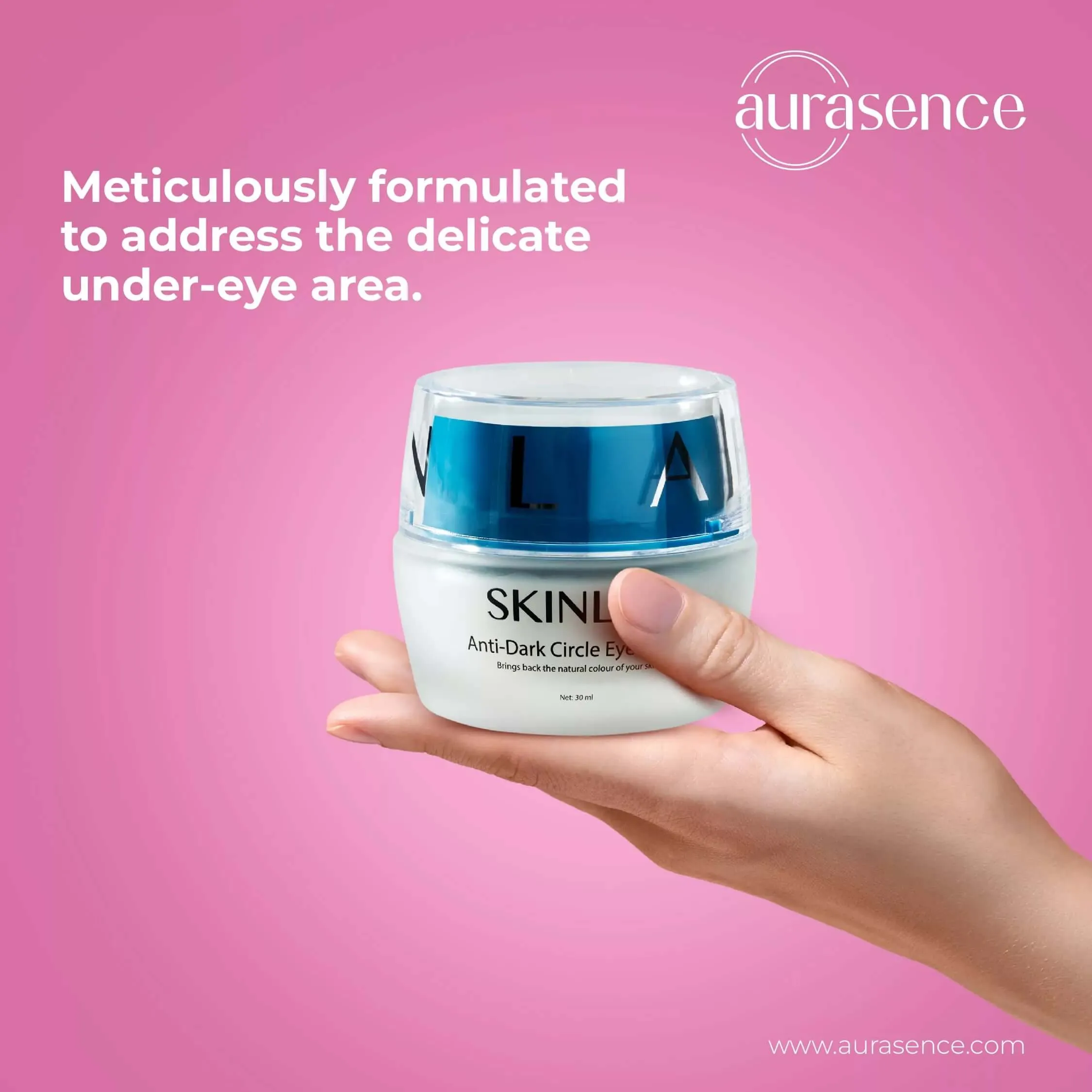 SKINLAB Anti Dark Circles Eye Cream with vitamin A1 and Hyaluronic Acid | Vitamin K | Vitamin C | 30ml