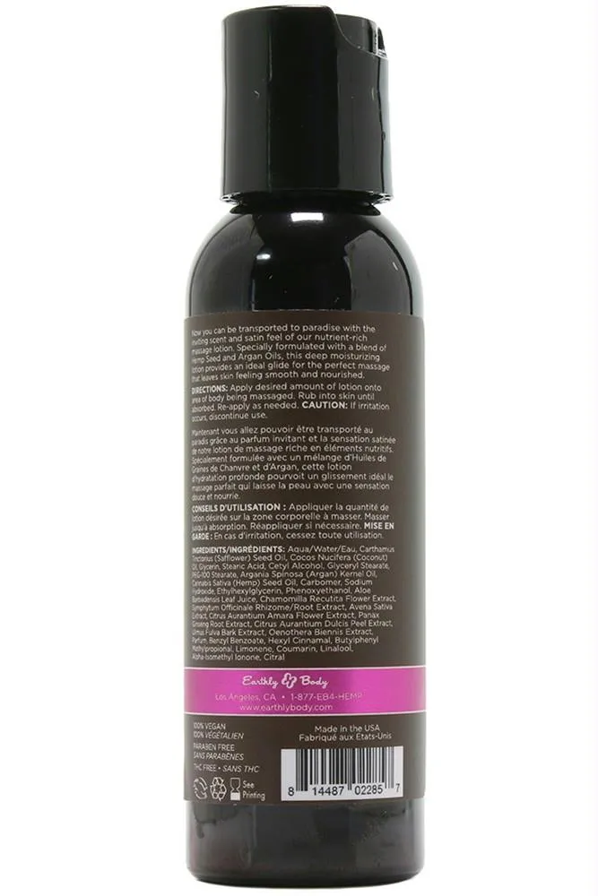 Skinny Dip Hemp Seed Massage Lotion in 2oz-60ml