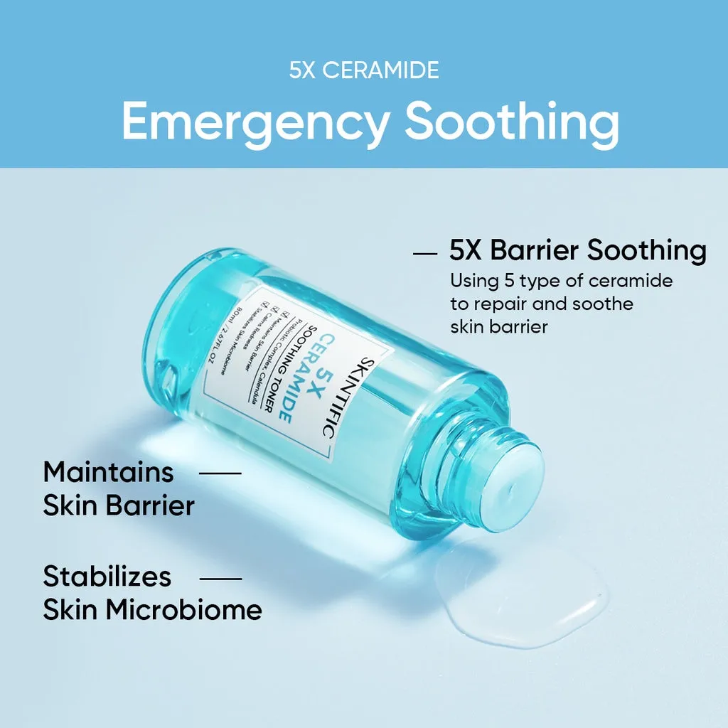 SKINTIFIC 5X Ceramide Soothing Toner (80ml)