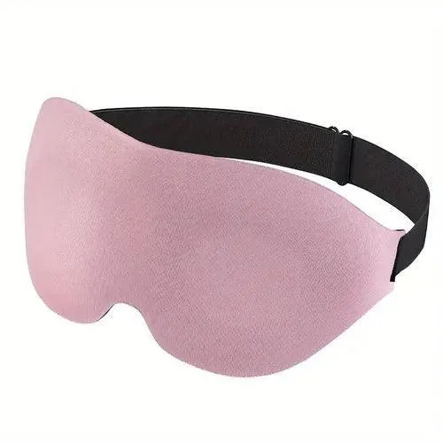 Sleeping Mask, 3D Contoured, Adjustable Strap, Soft Fabric, Blocks Light, Available in Black, Purple, Pink. Perfect for Restful Sleep.
