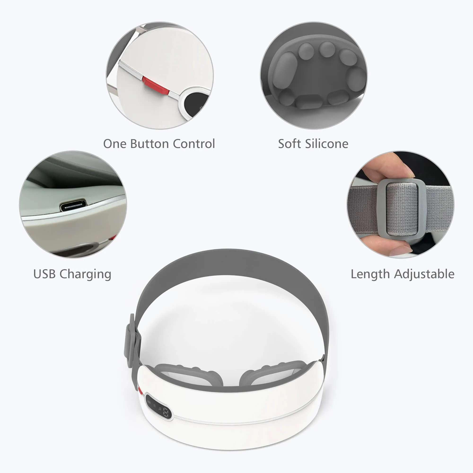 Smart Acupoint Eye Massager With Bluetooth Music | Comfier Massager