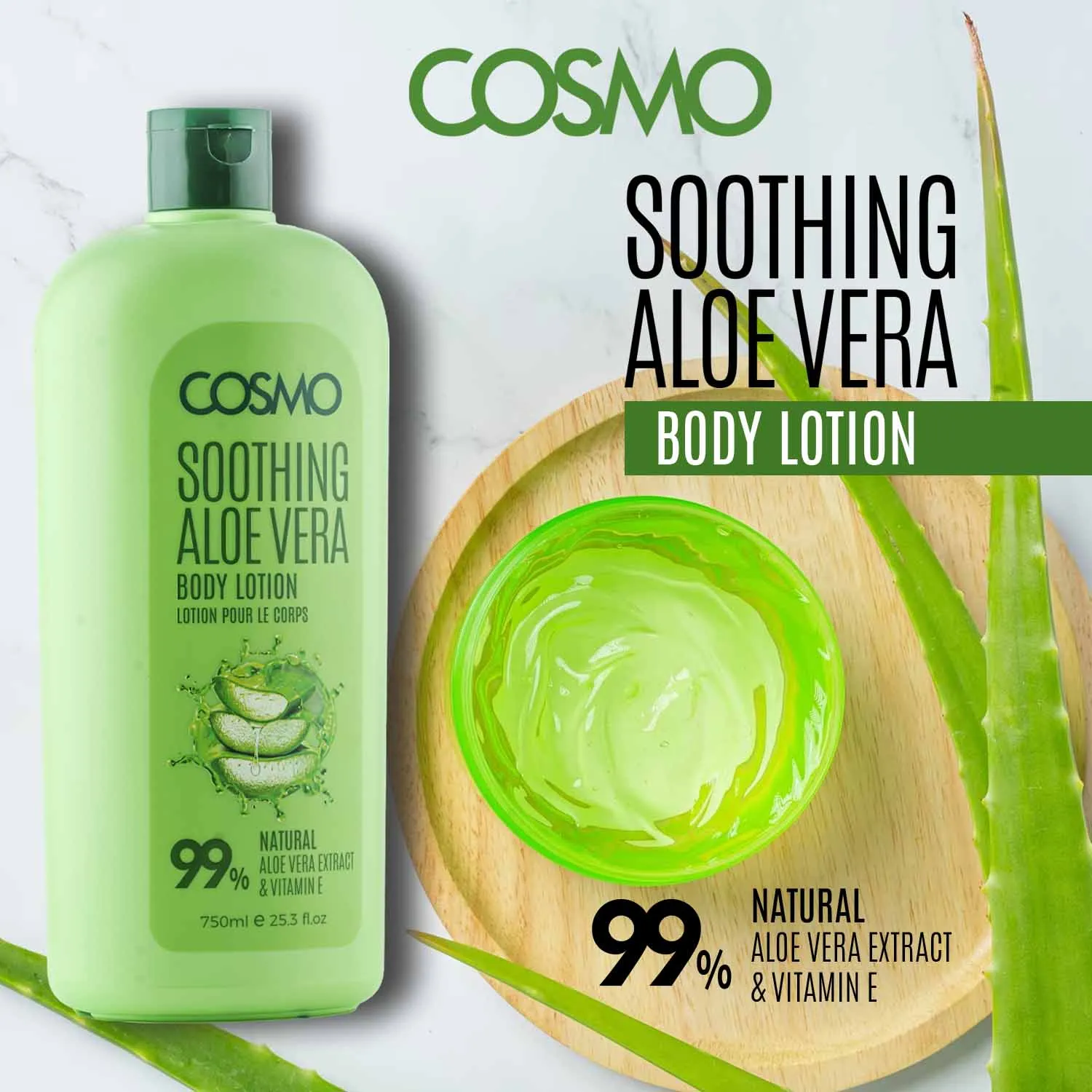 SOOTHING ALOE VERA - BODY LOTION 750ML