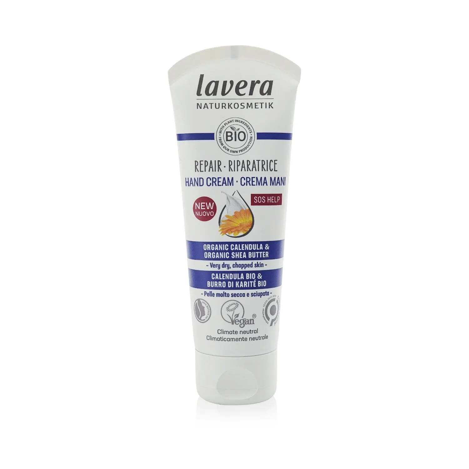 SOS Help Repar Hand Cream With Organic Celendula & Organic Shea Butter - For Very Dry, Chapped Skin