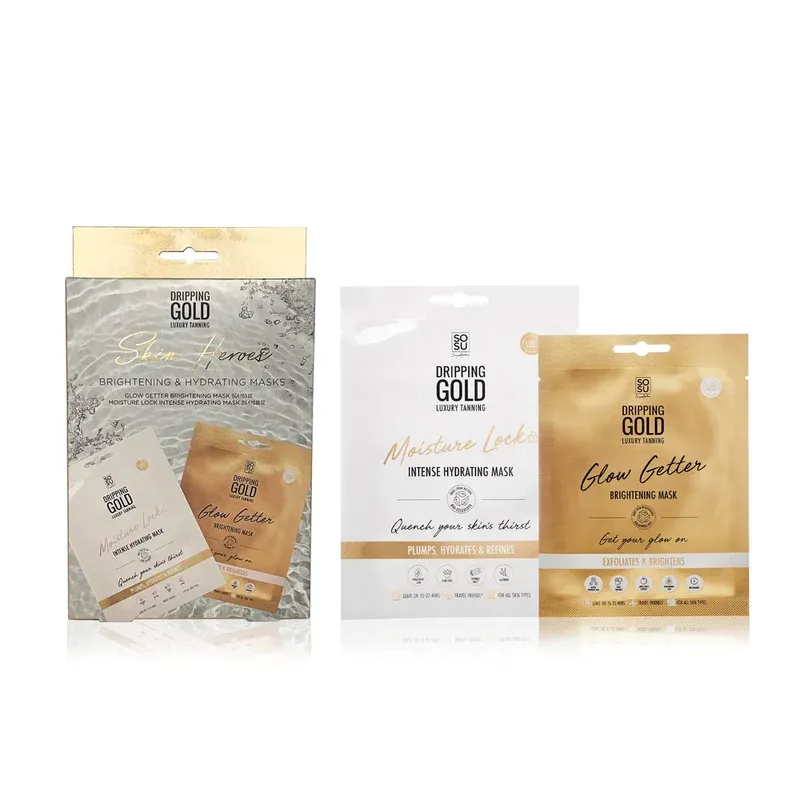 SOSU Skin Heroes Brightening & Hydrating Face Masks