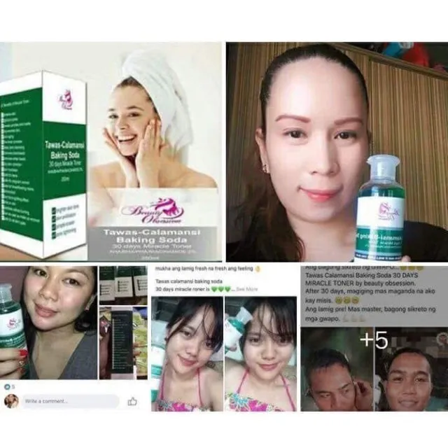 Tawas Calamansi Baking Soda | 30 days Miracle Toner 150 ML | By Beauty Obsession