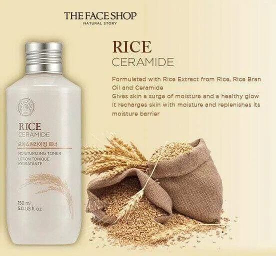 The Face Shop Rice and Ceramide Moisturizing Toner 150ml