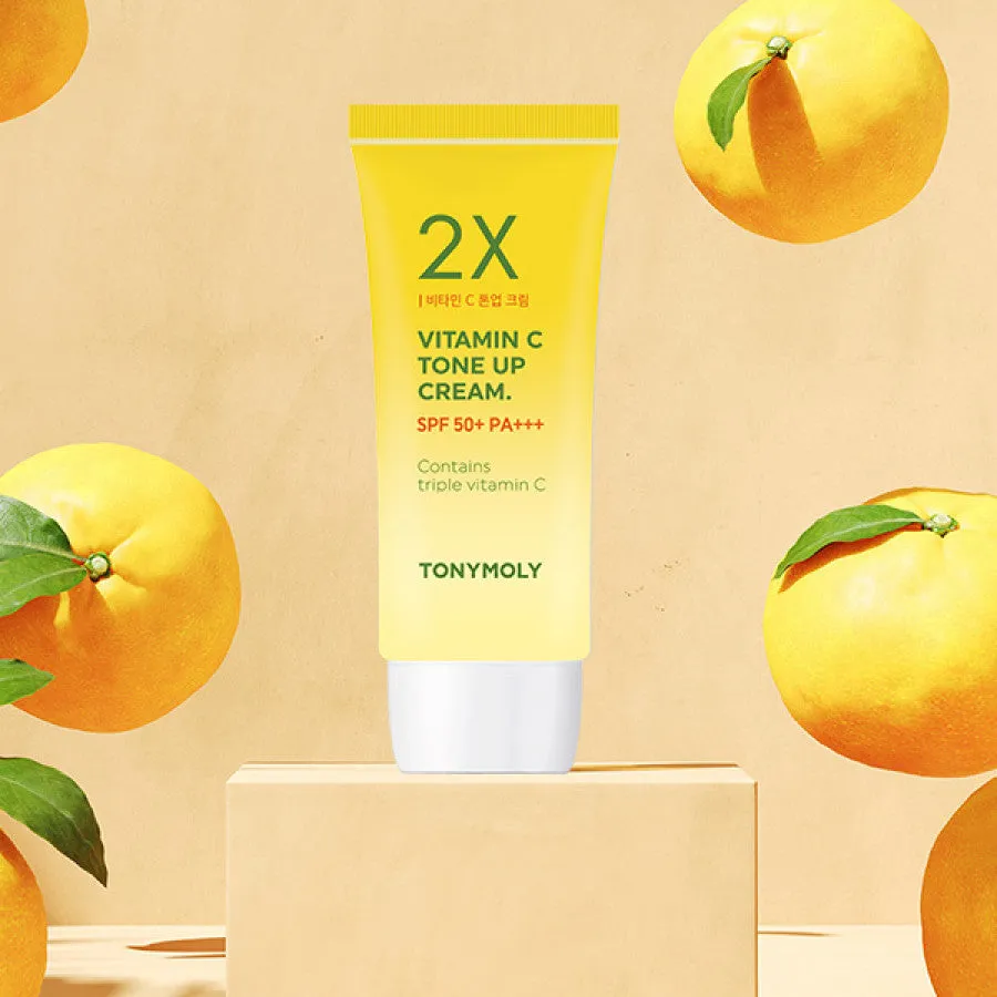 TONYMOLY 2X Vitamin C Tone Up Cream SPF 50  PA     كريم واقي الشمس لتوحيد لون البشرة