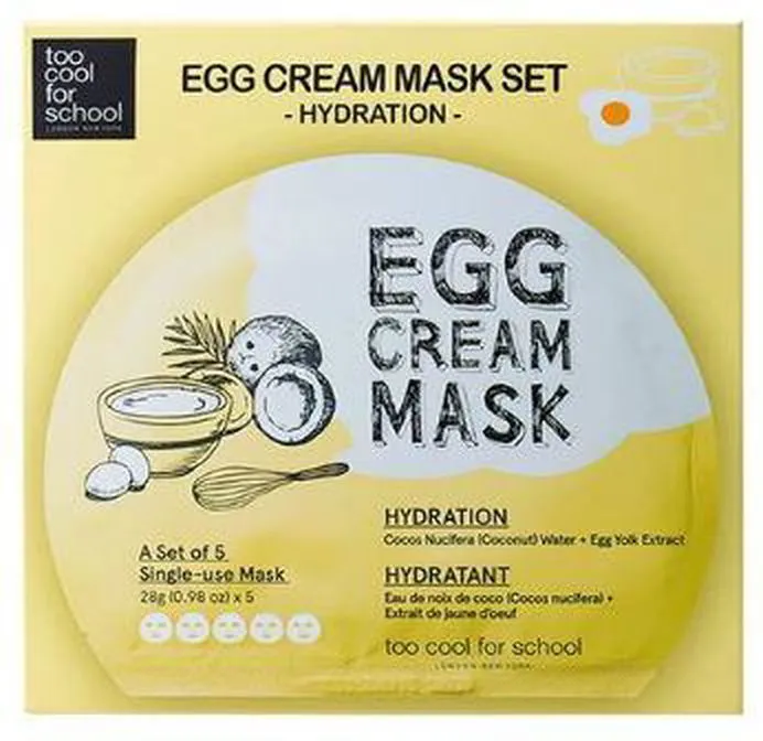 too cool for school Egg Cream Mask Set #Hydration 28g*5EA