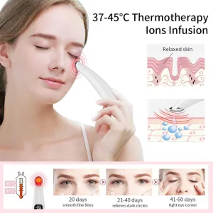 USB Rechargeable LED Screen Electric Anti Wrinkle Anti Aging Hot Massage Device