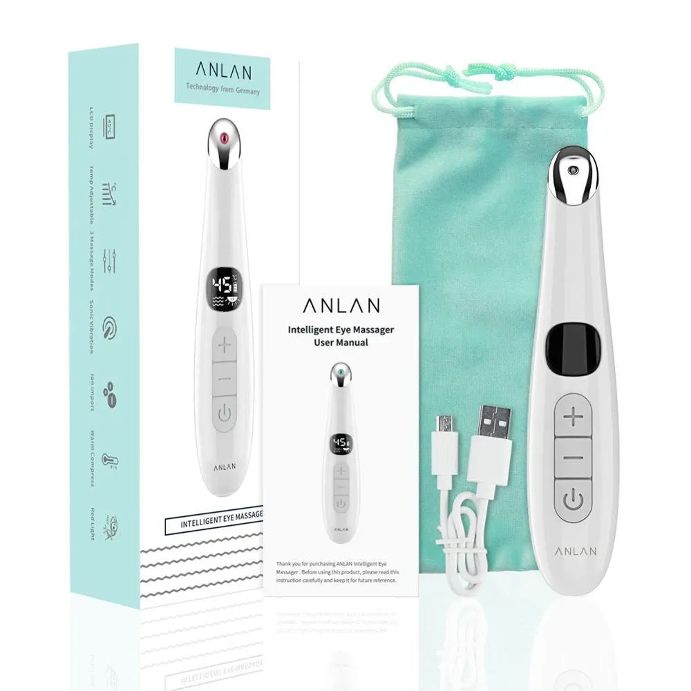 USB Rechargeable LED Screen Electric Anti Wrinkle Anti Aging Hot Massage Device