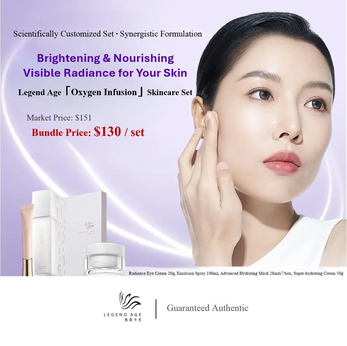Value set: Legend Age 4-pcs Oxygen Infusion Skincare Set