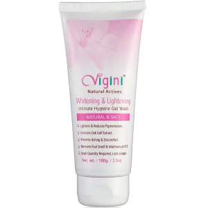 Vigini 100% Natural Actives Whitening & Lightening Intimate Feminine Hygiene Gel Wash 100ml
