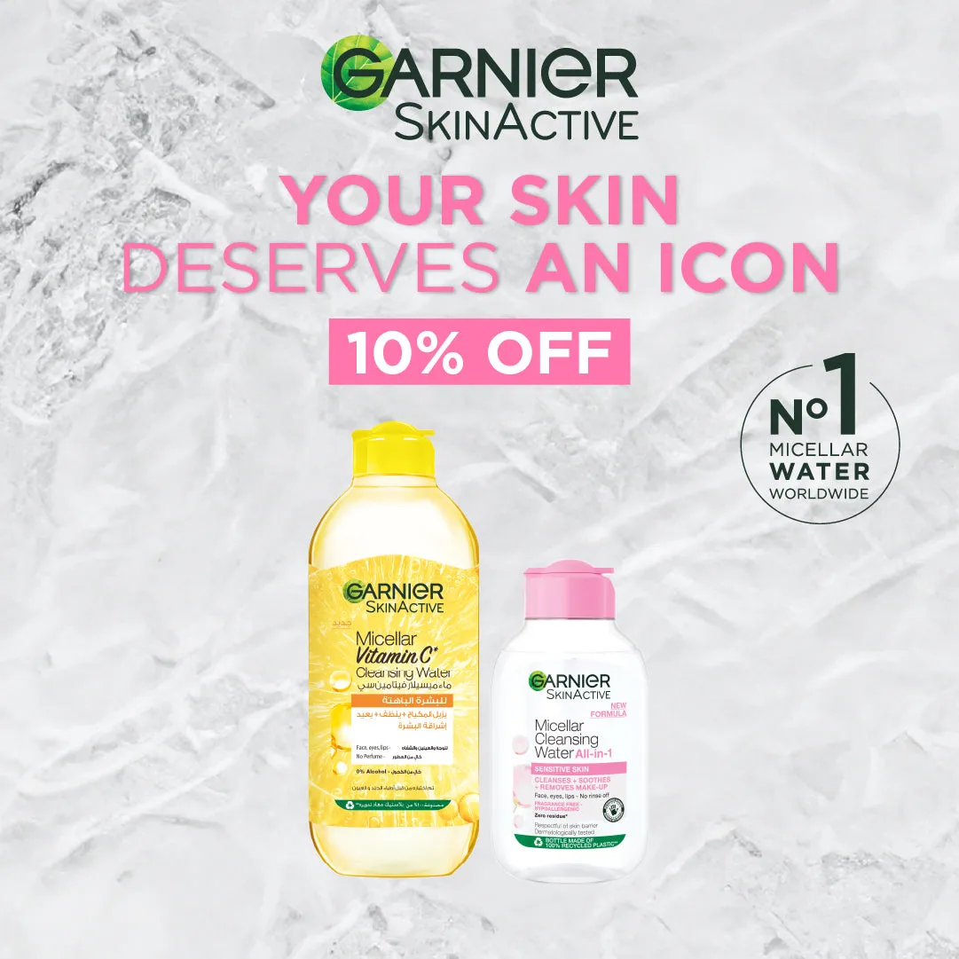 Vitamin C Micellar Water & Micellar Water Facial Cleanser and Makeup Remover Pink for Sensitive Skin Duo