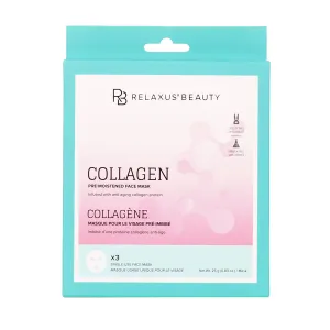 Wholesale Collagen Face Masks (3-Pack) - Displayer of 12