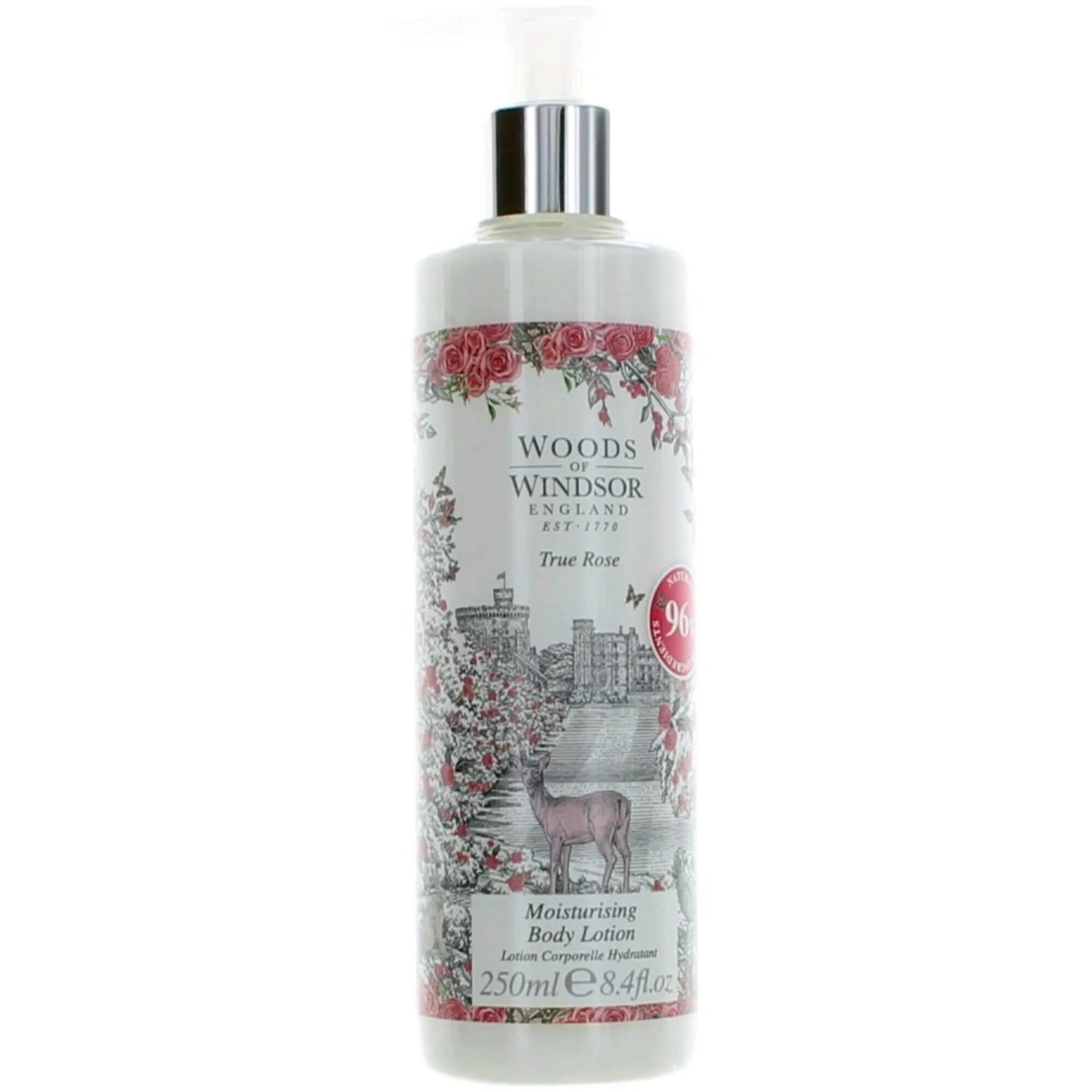 Woods Of Windsor Women's Moisturising Body Lotion - True Rose Floral Scent, 8.4 oz