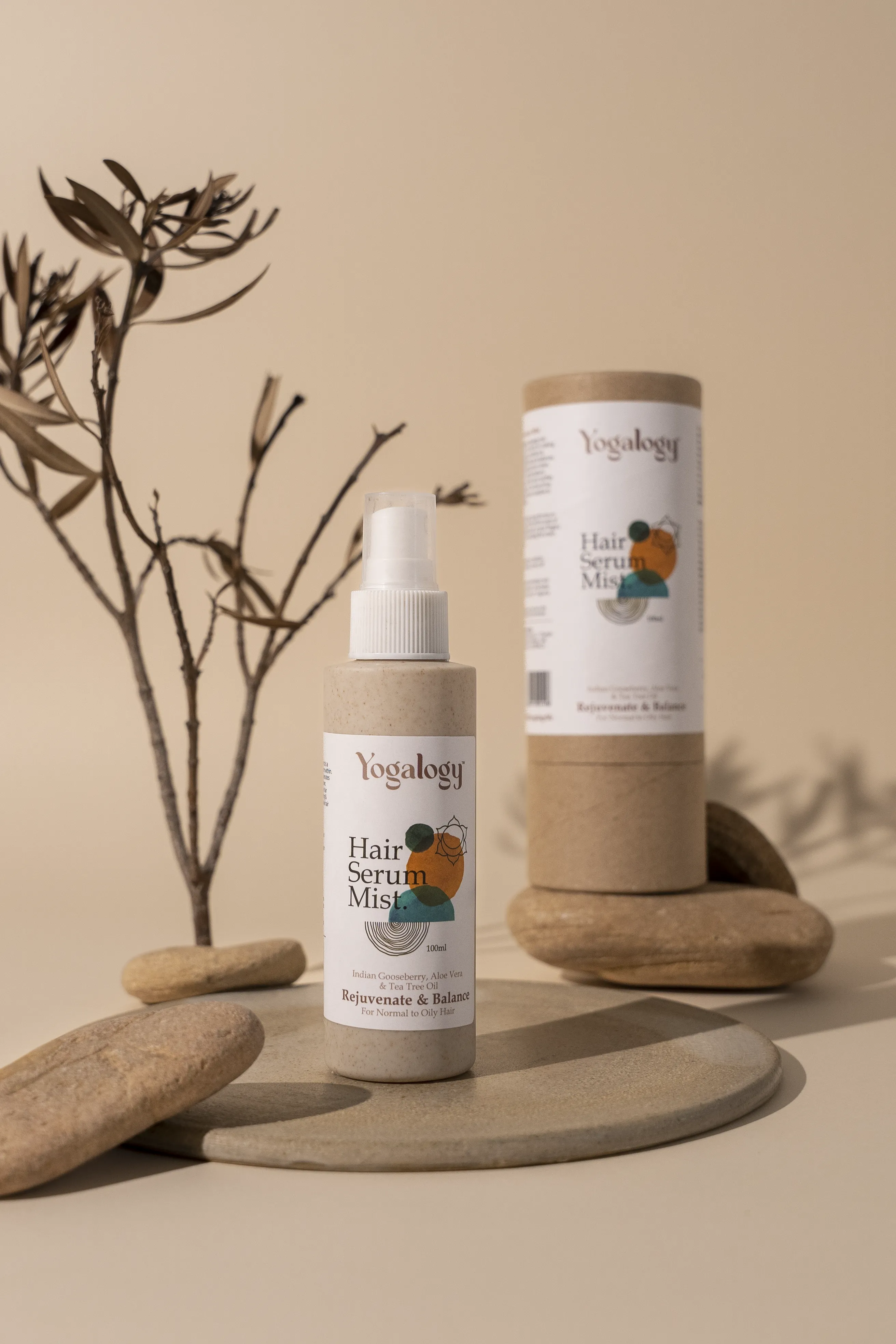 Yogalogy Rejuvenate & Balance Hair Serum Mist with Indian Gooseberry, Aloe Vera and Tea Tree Oil